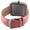 Women's Square 35x40mm Easy Read Big Face Watch with Leather Band