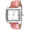 Women's Square 35x40mm Easy Read Big Face Watch with Leather Band