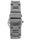 Women 38mm Silver Bracelet Watch Black Dial With Crystal Bezel
