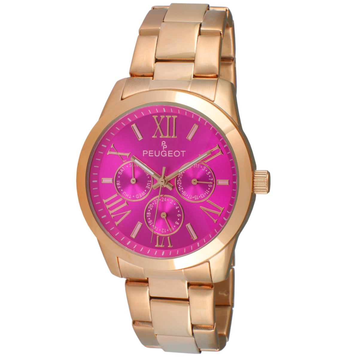 ?ON HOLD?Rose & Gold Boyfriend Watch Black & Rose Gold Finish With Chevron Rhinestone Boyfriend  main image 2