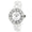 Women's 36mm White Genuine Ceramic Watch with Sport Bezel