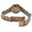 Women 30mm round face watch with gold trim and a two-tone bracelet