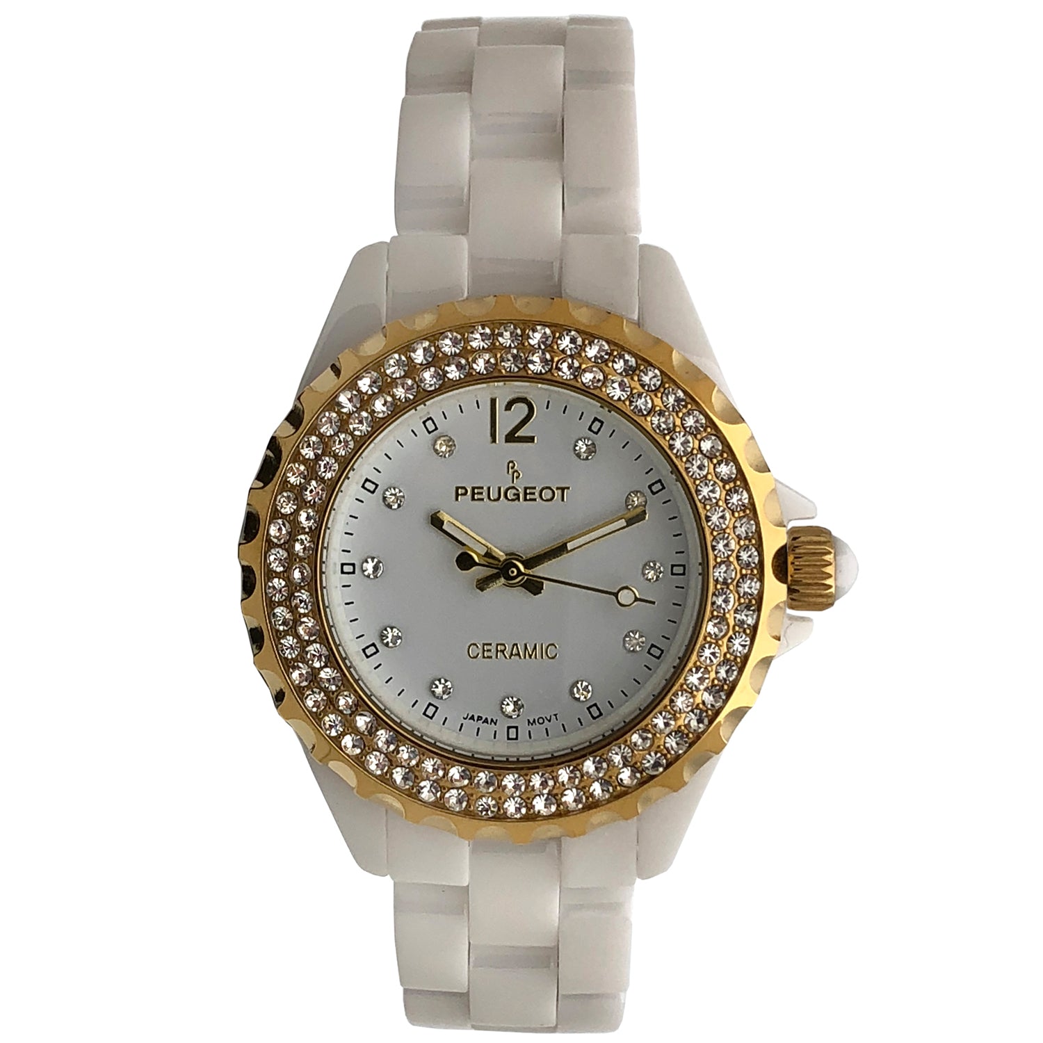 Peugeot Women's Crystal Bezel Dress Watch