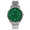 Women's 36mm Sport Watch with Green Dial and Stainless Steel Bracelet