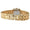 Women's Gold Bracelet Watch with Swarovski Crystal Bezel