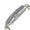 Women's Crystal Couture White Watch Pavet Face with Leather Bands