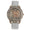 Women's Gold Crystal Couture Watch with White Leather Band